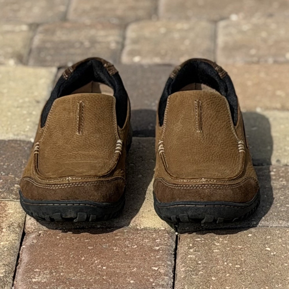 Nunn Bush Portage All Terrain Shoes Mens 9.5 M Brown Moc Toe Slip On Leather - Picture 8 of 9